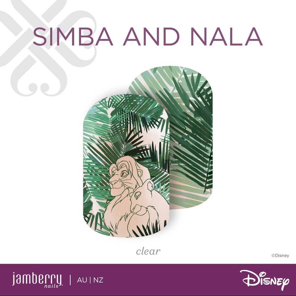 Jamberry x Disney Simba and Nala Full Sheet